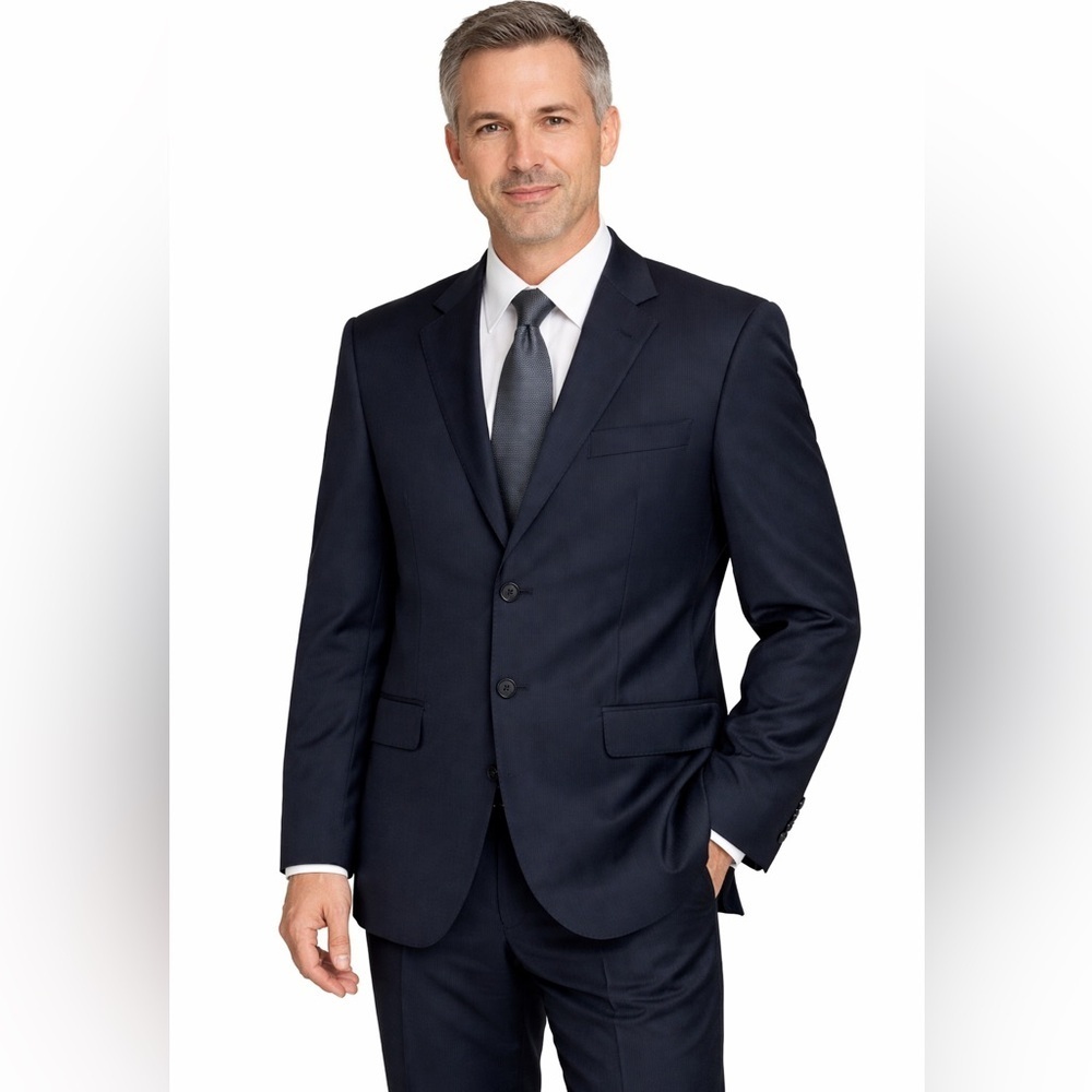 Z Zegna City Men's Black Suit Jacket Blazer Size 52R Wool Italian Classic